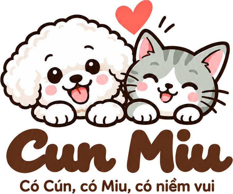 Cun Miu dog and cat logo